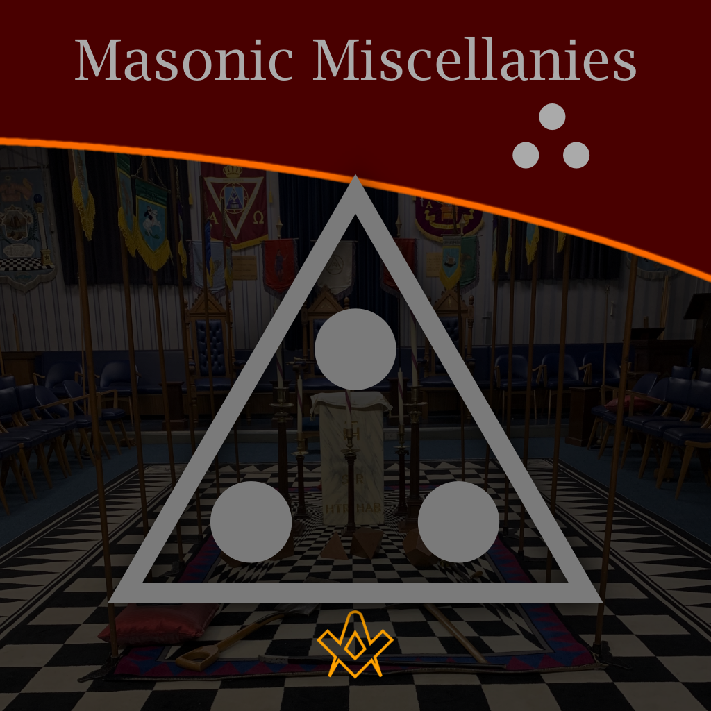 Masonic Miscellanies – what are the 'three dots'? – The Square